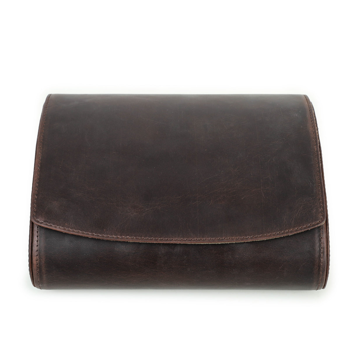 Handmade Full Grain Leather Egg-Shaped Watch Case