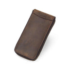 Handmade Full-Grain Leather Single-Watch Case with Card Slot
