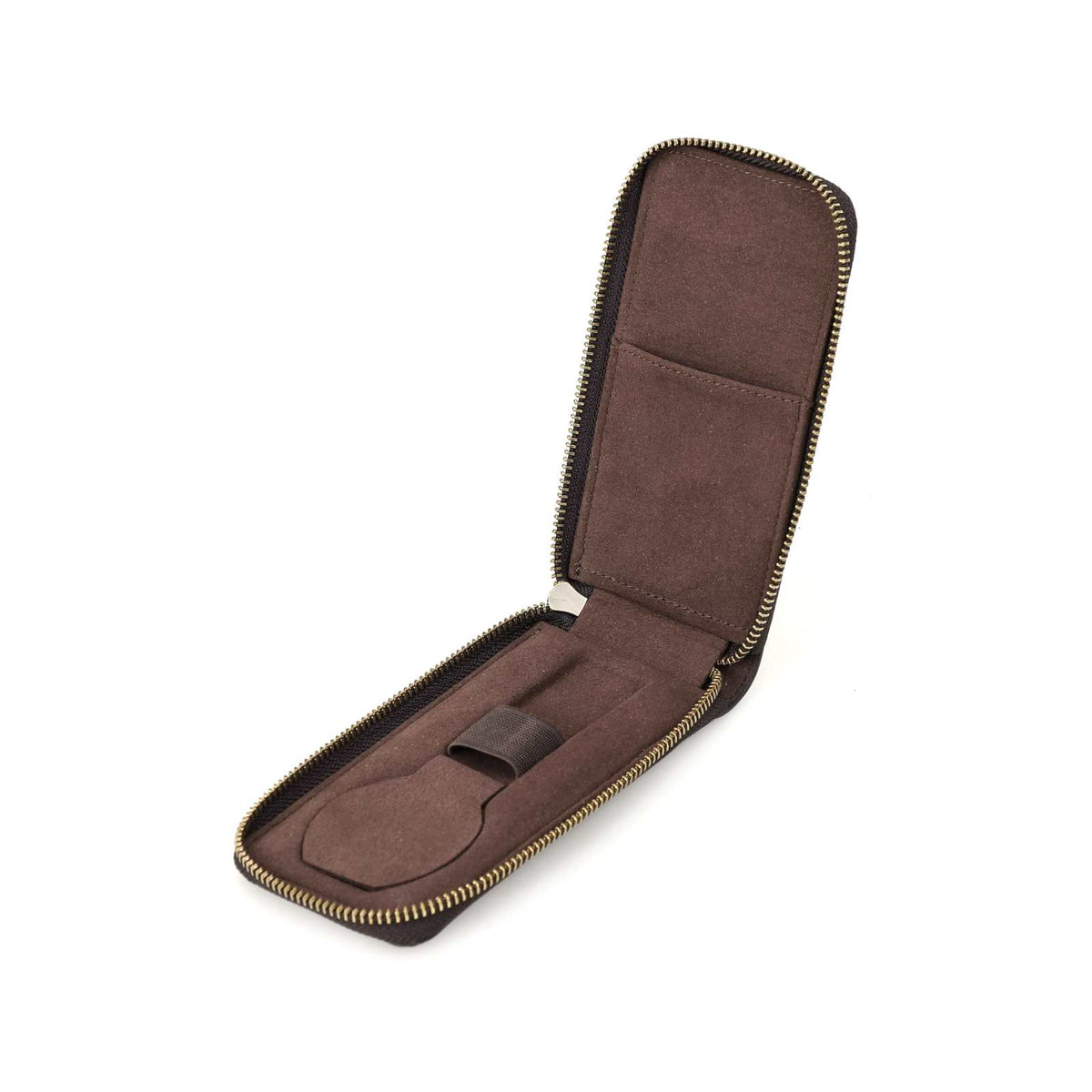 Handmade Full-Grain Leather Single-Watch Case with Card Slot