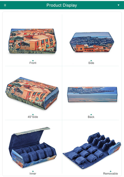 Custom 3D-Printed Leather Watch Box – Personalize with Your Design!
