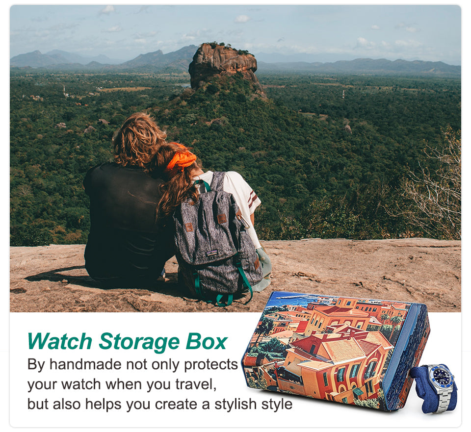 Custom 3D-Printed Leather Watch Box – Personalize with Your Design!