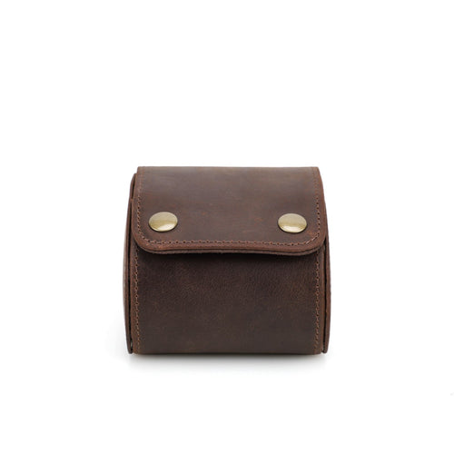 CONTACTS FAMILY 1 Watch handmade full-grain leather watch roll - view 1