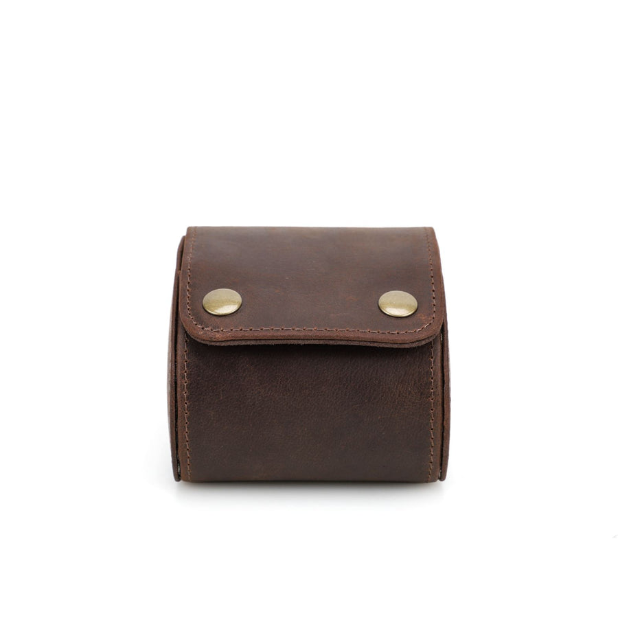 CONTACTS FAMILY 1 Watch handmade full-grain leather watch roll - view 1