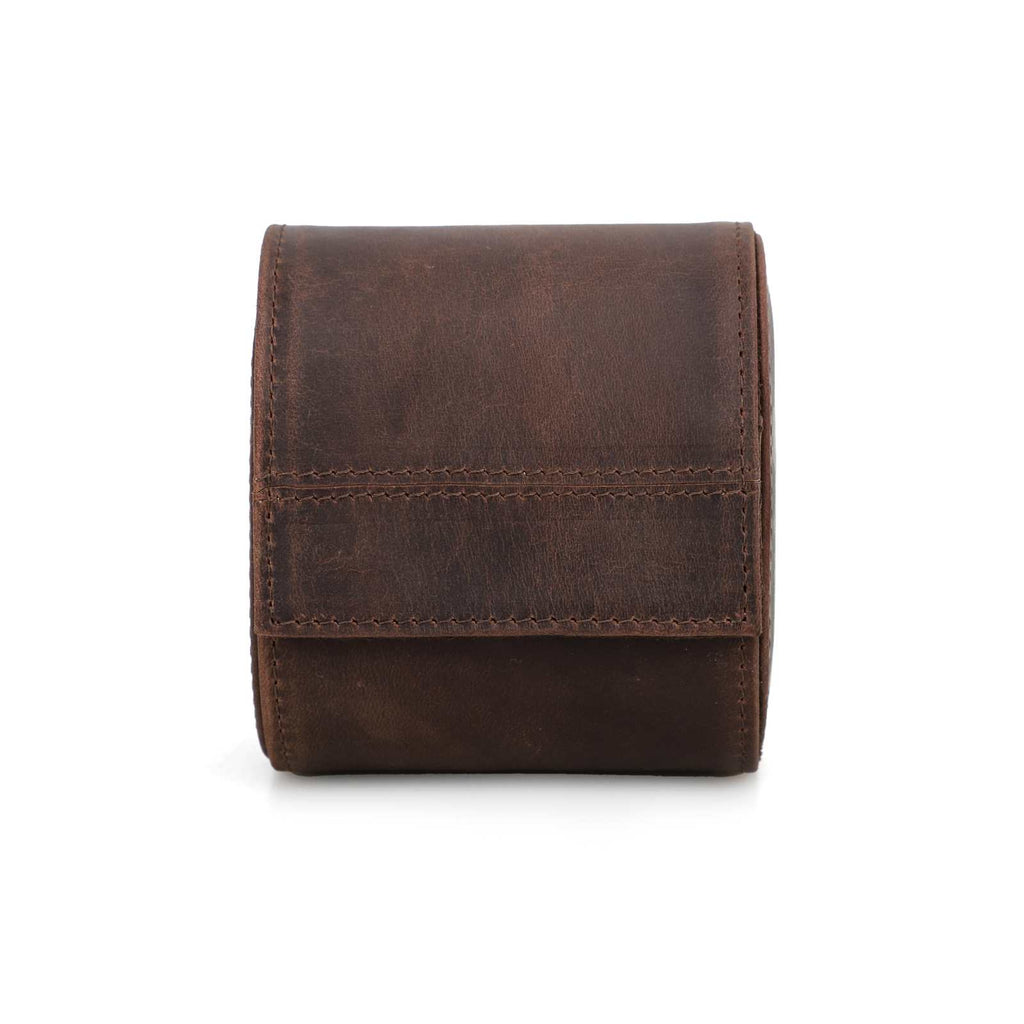 CONTACTS FAMILY 1 Watch handmade full-grain leather watch case - view 1