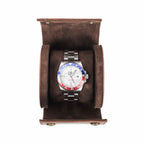 CONTACTS FAMILY 1 Watch handmade full-grain leather watch case - view 2