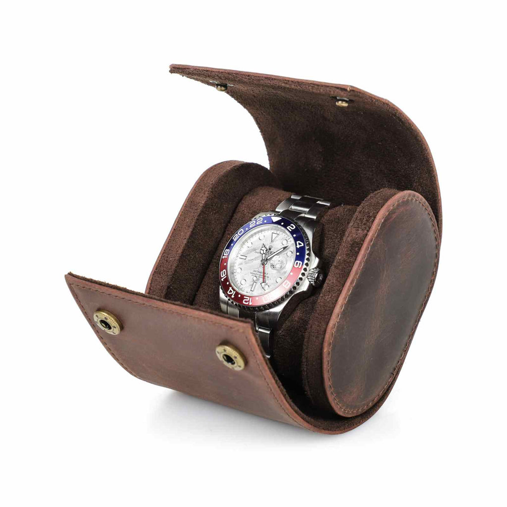 CONTACTS FAMILY 1 Watch handmade full-grain leather watch case - view 8
