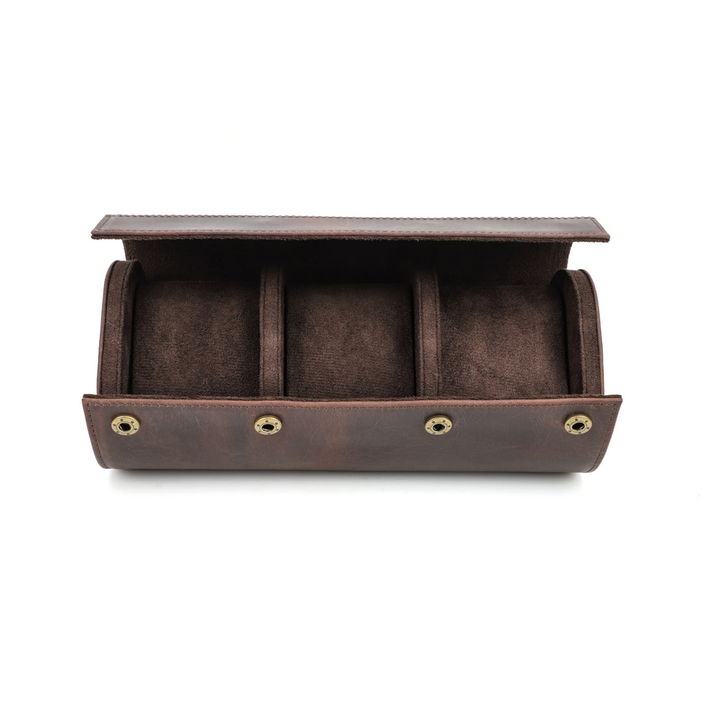 CONTACTS FAMILY 3 Watches handmade full-grain leather watch case - view 7