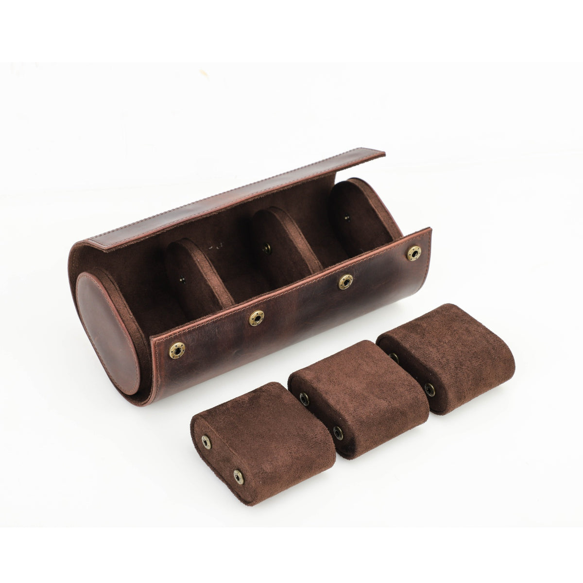 CONTACTS FAMILY 3 Watches handmade full-grain leather watch case - view 9