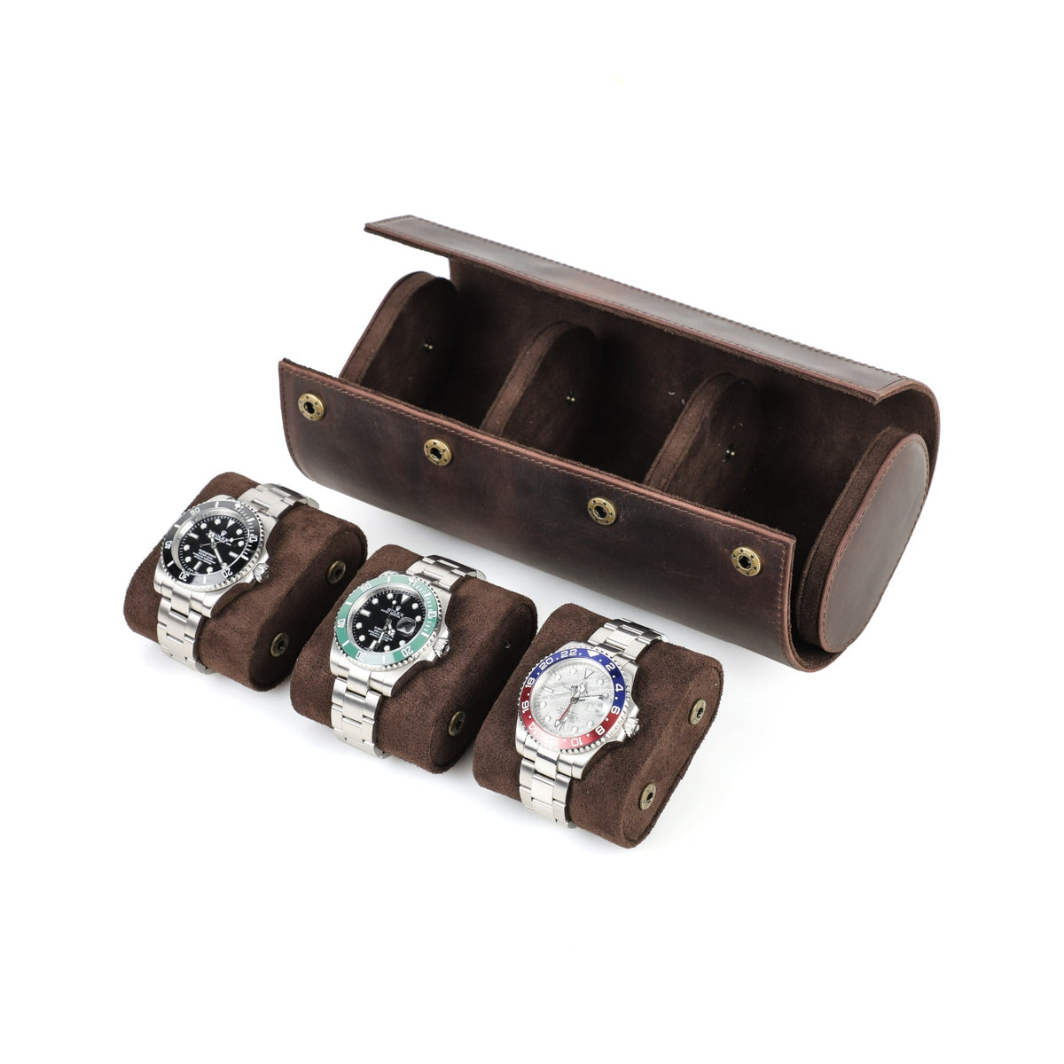CONTACTS FAMILY 3 Watches handmade full-grain leather watch case - view 10