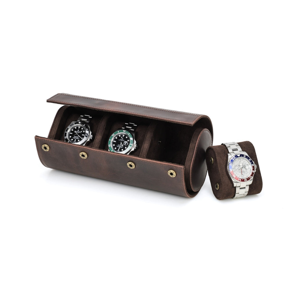 CONTACTS FAMILY 3 Watches handmade full-grain leather watch case - view 11