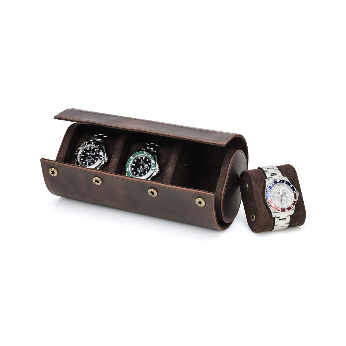 CONTACTS FAMILY 3 Watches handmade full-grain leather watch case - view 11