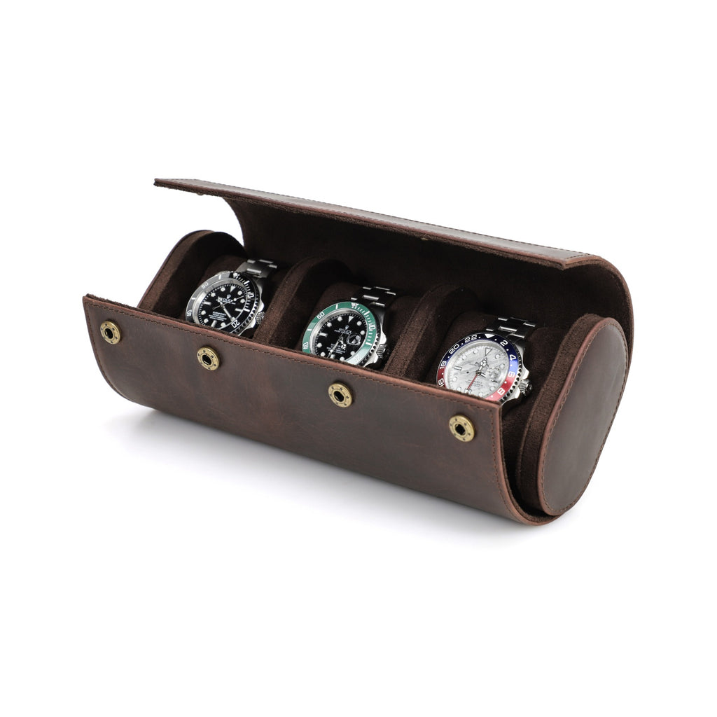 CONTACTS FAMILY 3 Watches handmade full-grain leather watch case - view 12