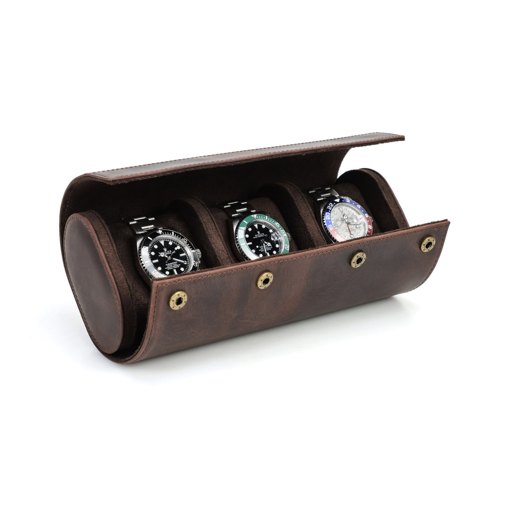 CONTACTS FAMILY 3 Watches handmade full-grain leather watch case - view 13