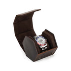 CONTACTS FAMILY 1 Watch handmade full-grain leather watch case - view 7