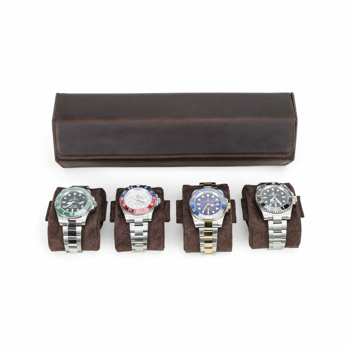 CONTACTS FAMILY 4 Watches handmade full-grain leather watch case - view 6