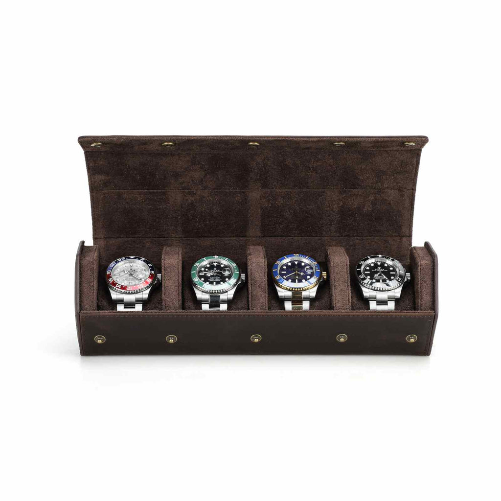 CONTACTS FAMILY 4 Watches handmade full-grain leather watch case - view 7
