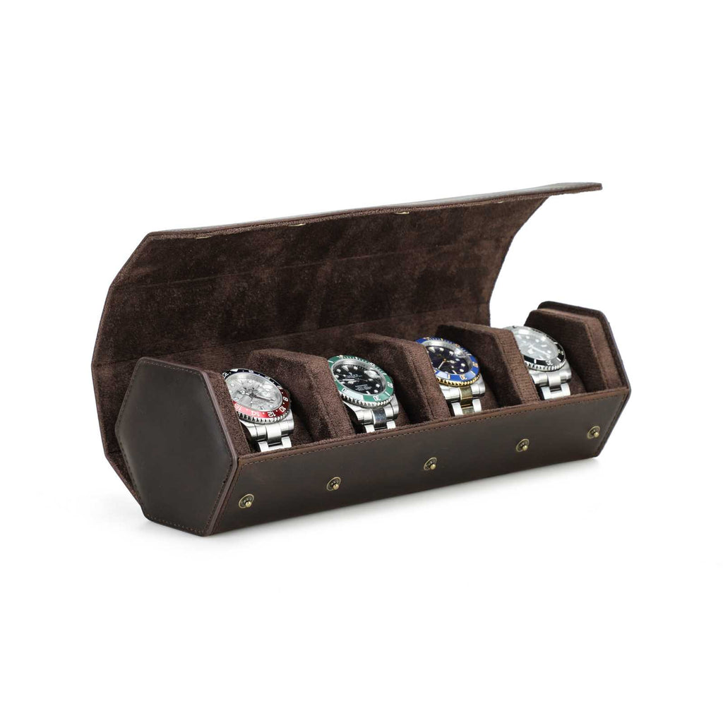 CONTACTS FAMILY 4 Watches handmade full-grain leather watch case - view 8