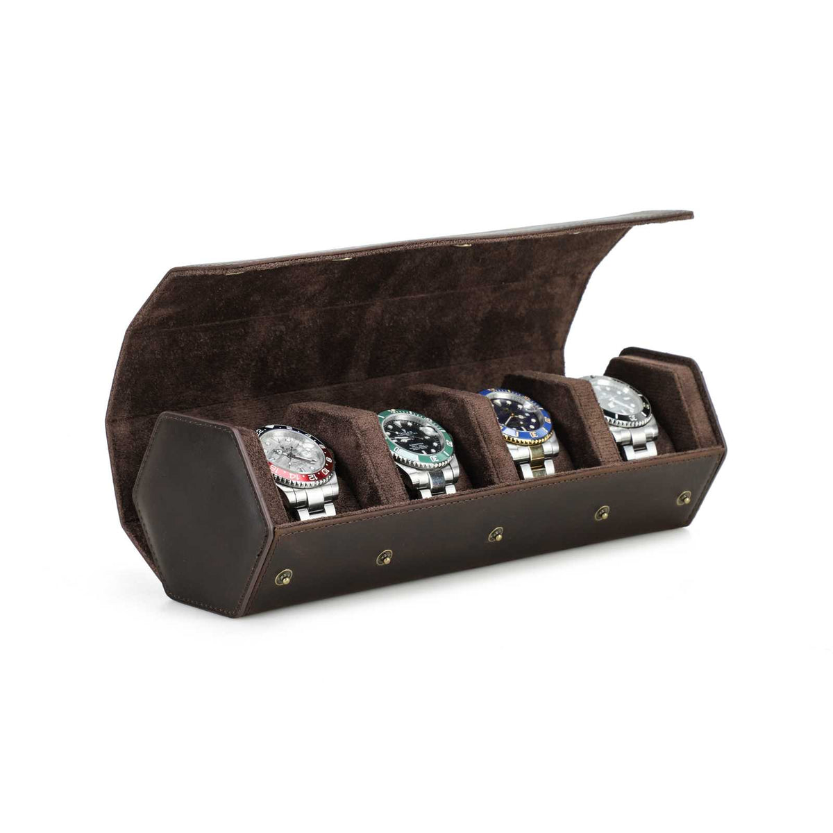 CONTACTS FAMILY 4 Watches handmade full-grain leather watch case - view 8