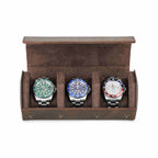 CONTACTS FAMILY 3 Watches handmade full-grain leather watch case - view 2
