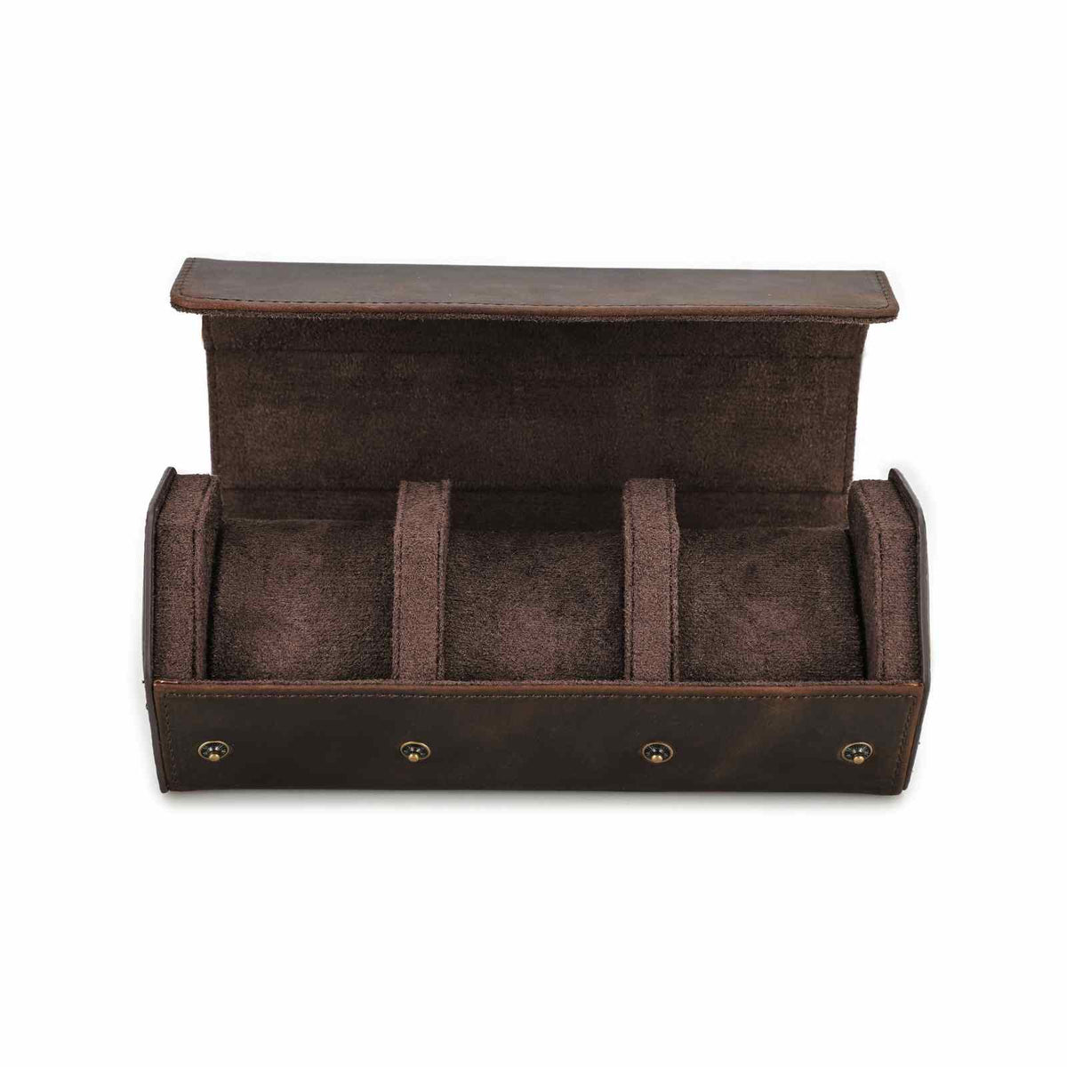 CONTACTS FAMILY 3 Watches handmade full-grain leather watch case - view 5