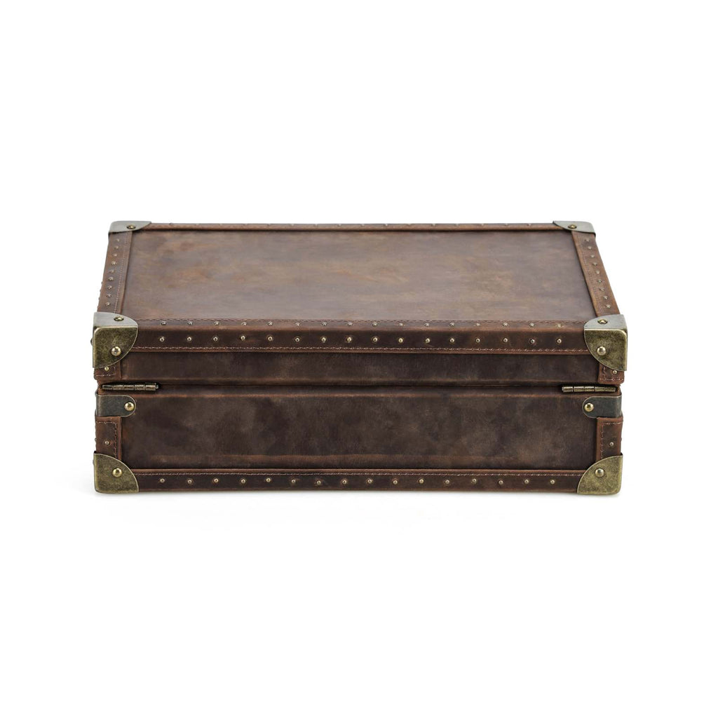 CONTACTS FAMILY 8 Watches handmade full-grain leather watch display case - view 3