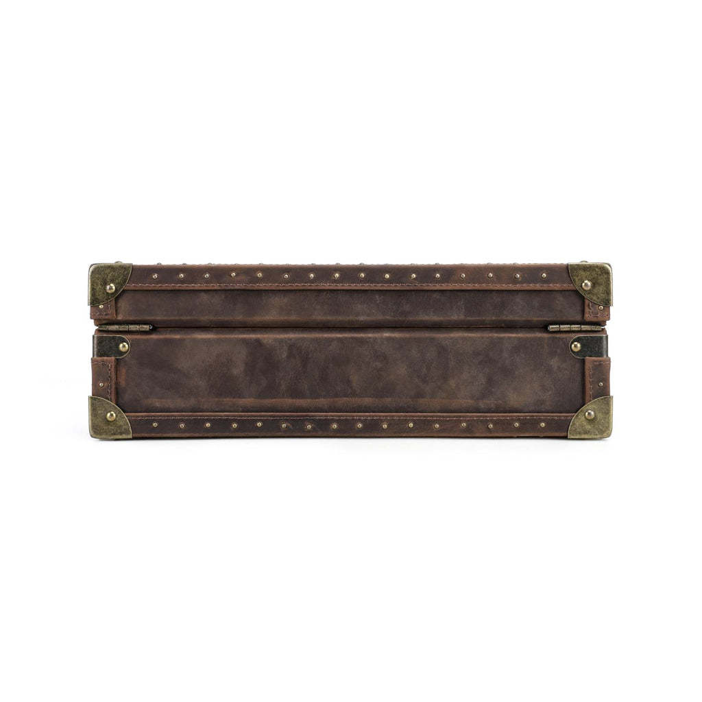 CONTACTS FAMILY 8 Watches handmade full-grain leather watch display case - view 4