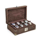 CONTACTS FAMILY 8 Watches handmade full-grain leather watch display case - view 9