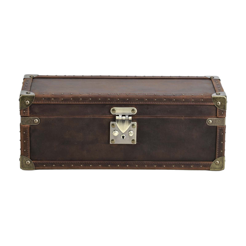 CONTACTS FAMILY 5 Watches handmade full-grain leather watch display case - view 1