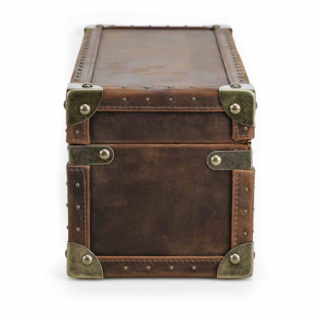 CONTACTS FAMILY 5 Watches handmade full-grain leather watch display case - view 3