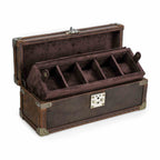 CONTACTS FAMILY 5 Watches handmade full-grain leather watch display case - view 6
