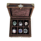 CONTACTS FAMILY 6 Watches handmade full-grain leather watch display case - view 8