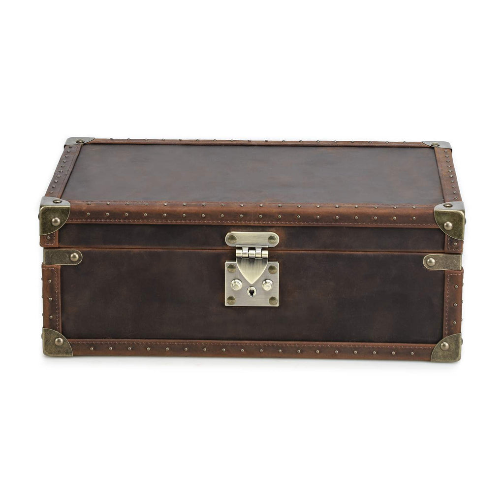 CONTACTS FAMILY 10 Watches handmade full-grain leather watch display case - view 1
