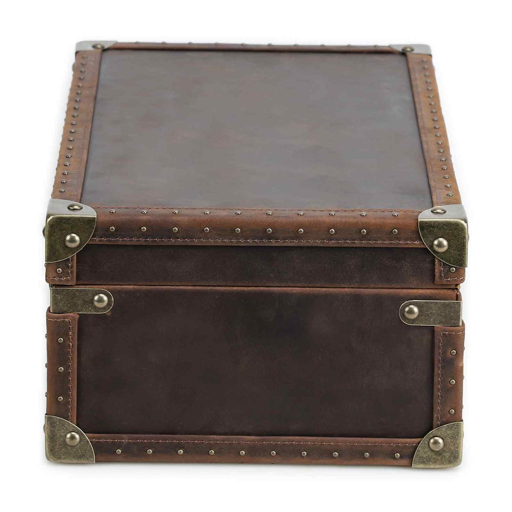 CONTACTS FAMILY 10 Watches handmade full-grain leather watch display case - view 3