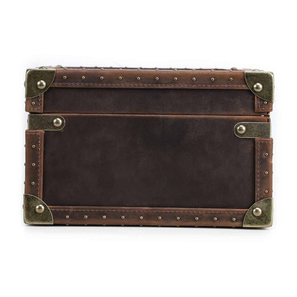 CONTACTS FAMILY 10 Watches handmade full-grain leather watch display case - view 4