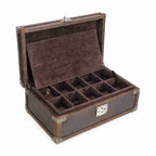 CONTACTS FAMILY 10 Watches handmade full-grain leather watch display case - view 6