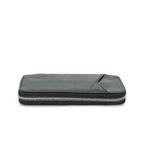 Handmade full-grain leather four-pen organizer in Black