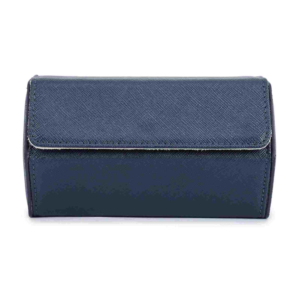 CONTACTS FAMILY 2 Watches Blue Saffiano leather watch case - view 1