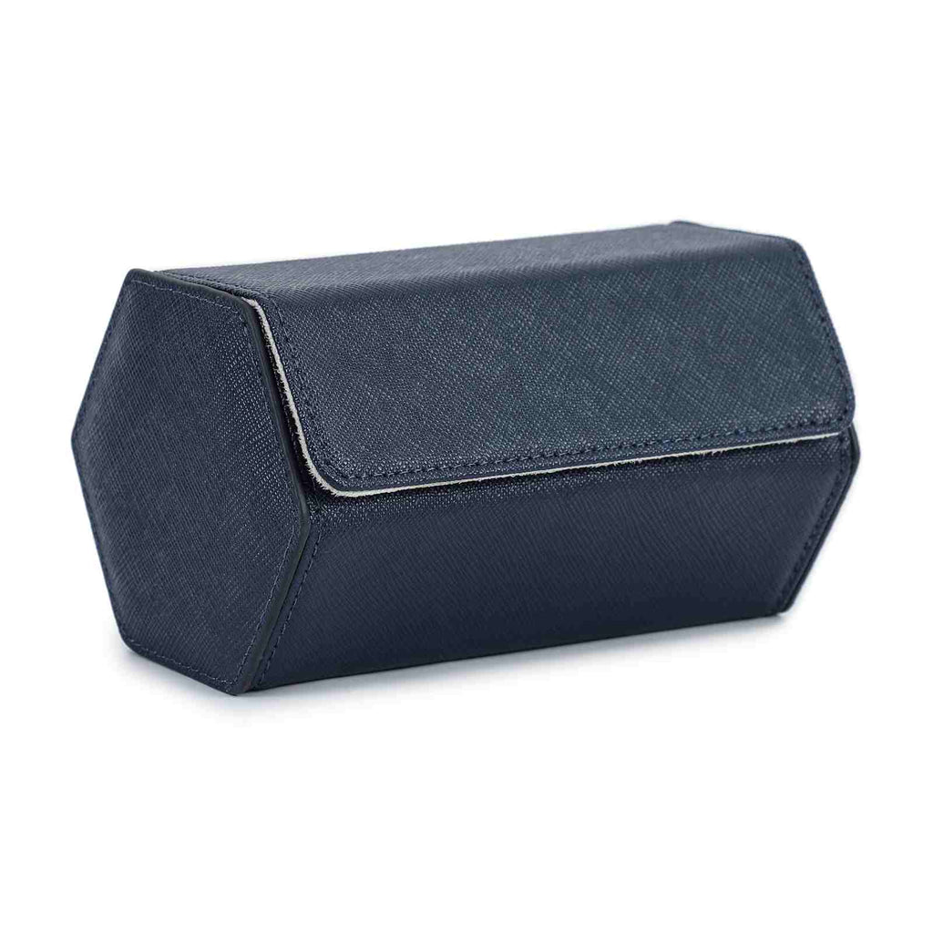 CONTACTS FAMILY 2 Watches Blue Saffiano leather watch case - view 2