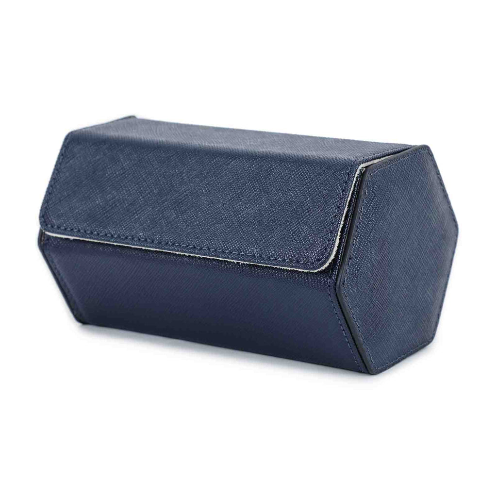 CONTACTS FAMILY 2 Watches Blue Saffiano leather watch case - view 3