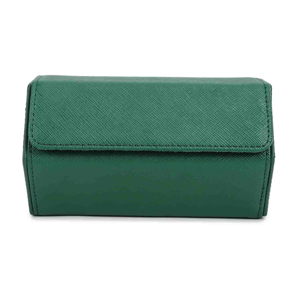 CONTACTS FAMILY 2 Watches Green Saffiano leather watch case - view 1