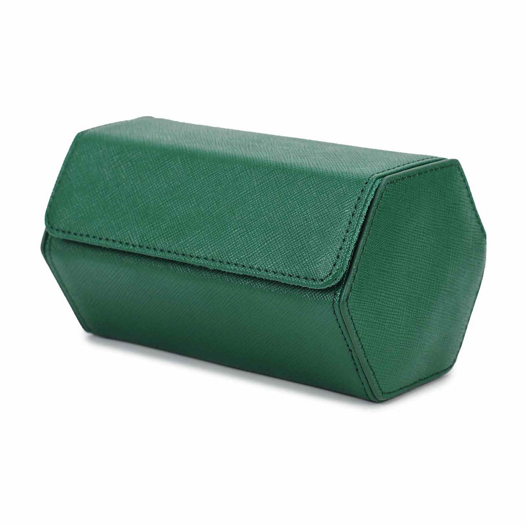 CONTACTS FAMILY 2 Watches Green Saffiano leather watch case - view 2