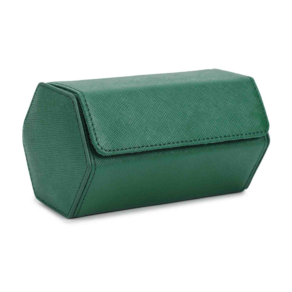 CONTACTS FAMILY 2 Watches Green Saffiano leather watch case - view 3