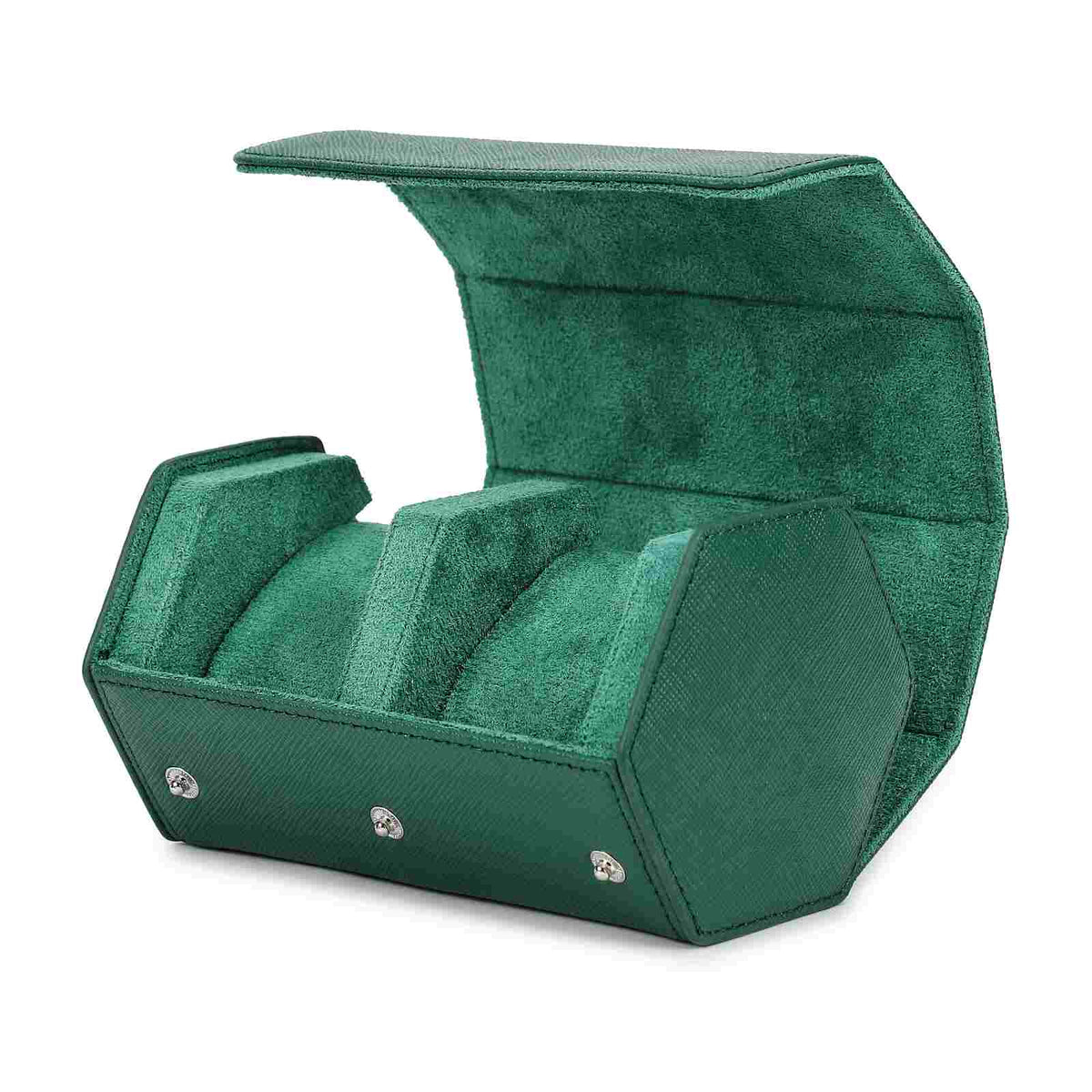 CONTACTS FAMILY 2 Watches Green Saffiano leather watch case - view 6