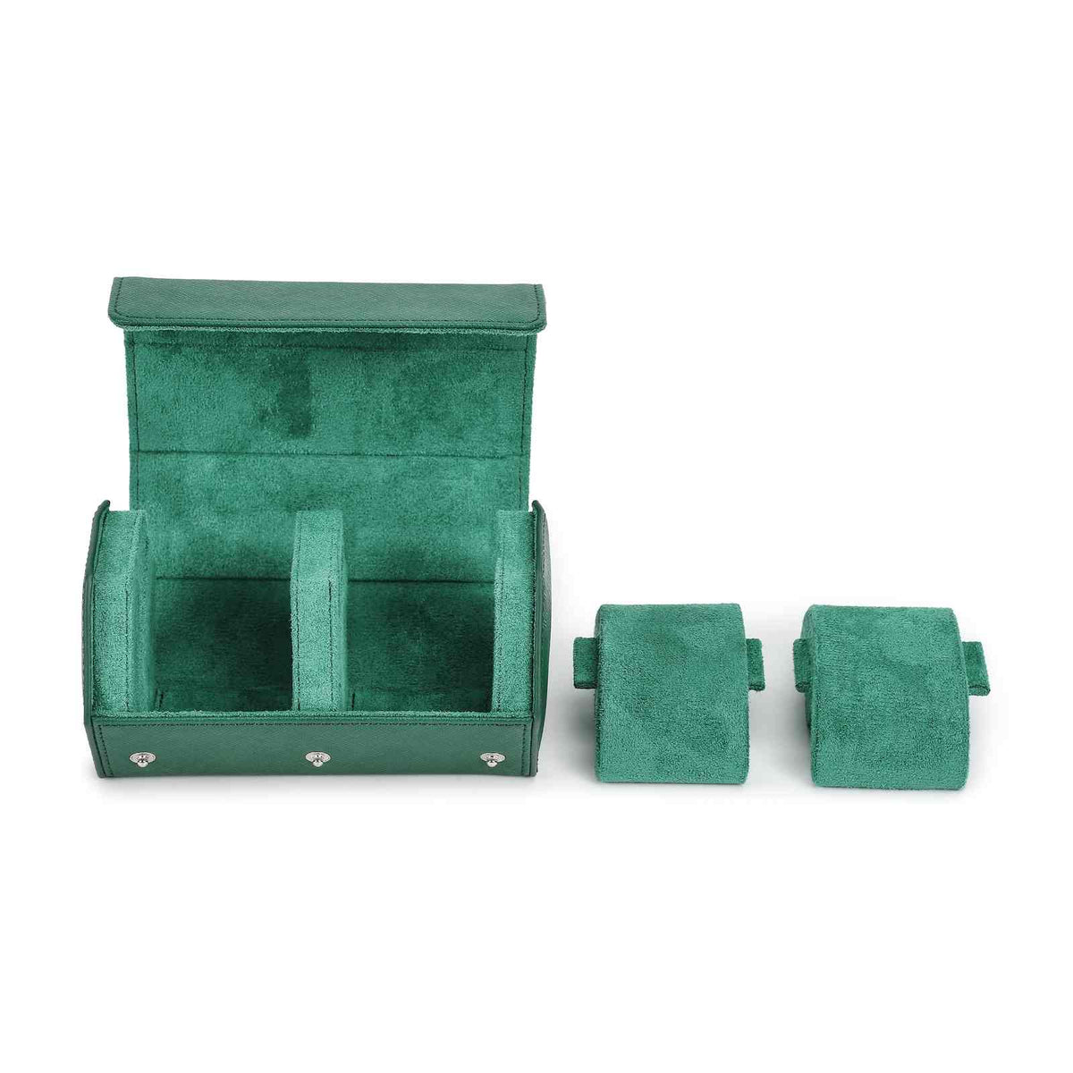 CONTACTS FAMILY 2 Watches Green Saffiano leather watch case - view 7