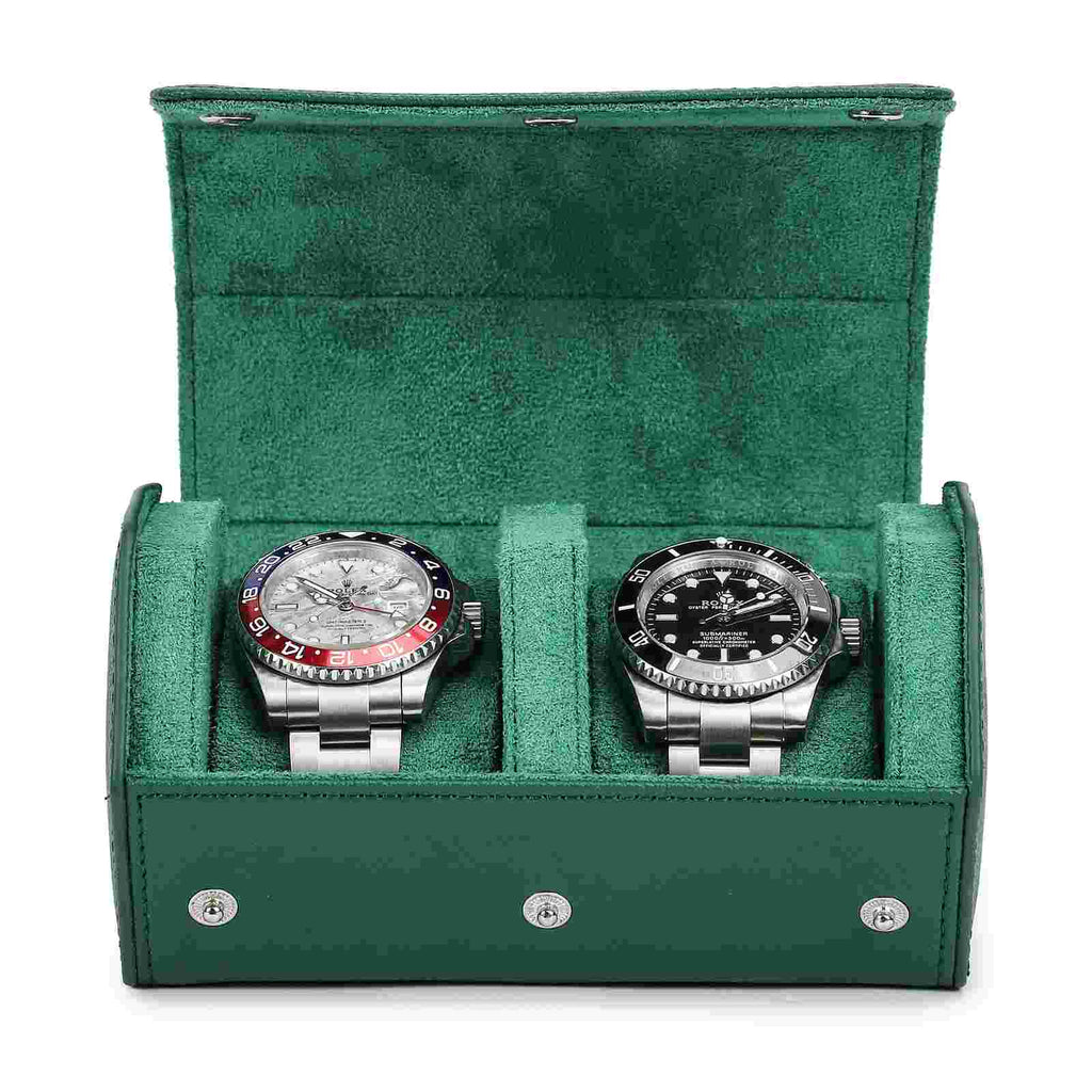 CONTACTS FAMILY 2 Watches Green Saffiano leather watch case - view 8