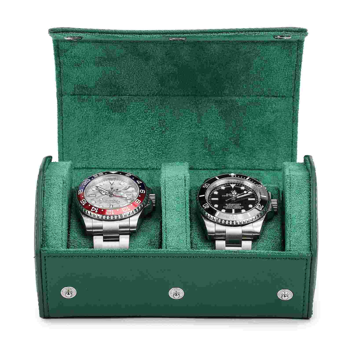 CONTACTS FAMILY 2 Watches Green Saffiano leather watch case - view 8