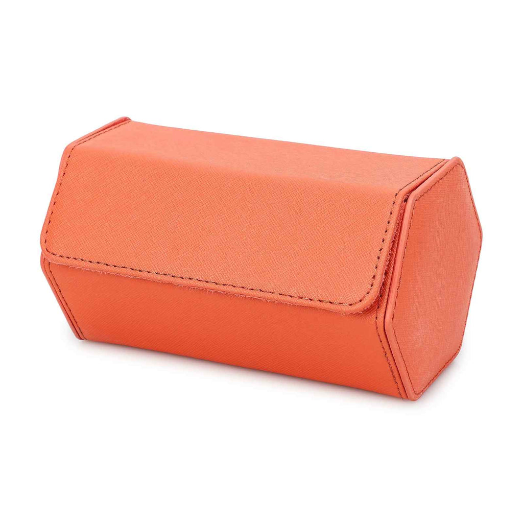 CONTACTS FAMILY 2 Watches Orange Saffiano leather watch case - view 2