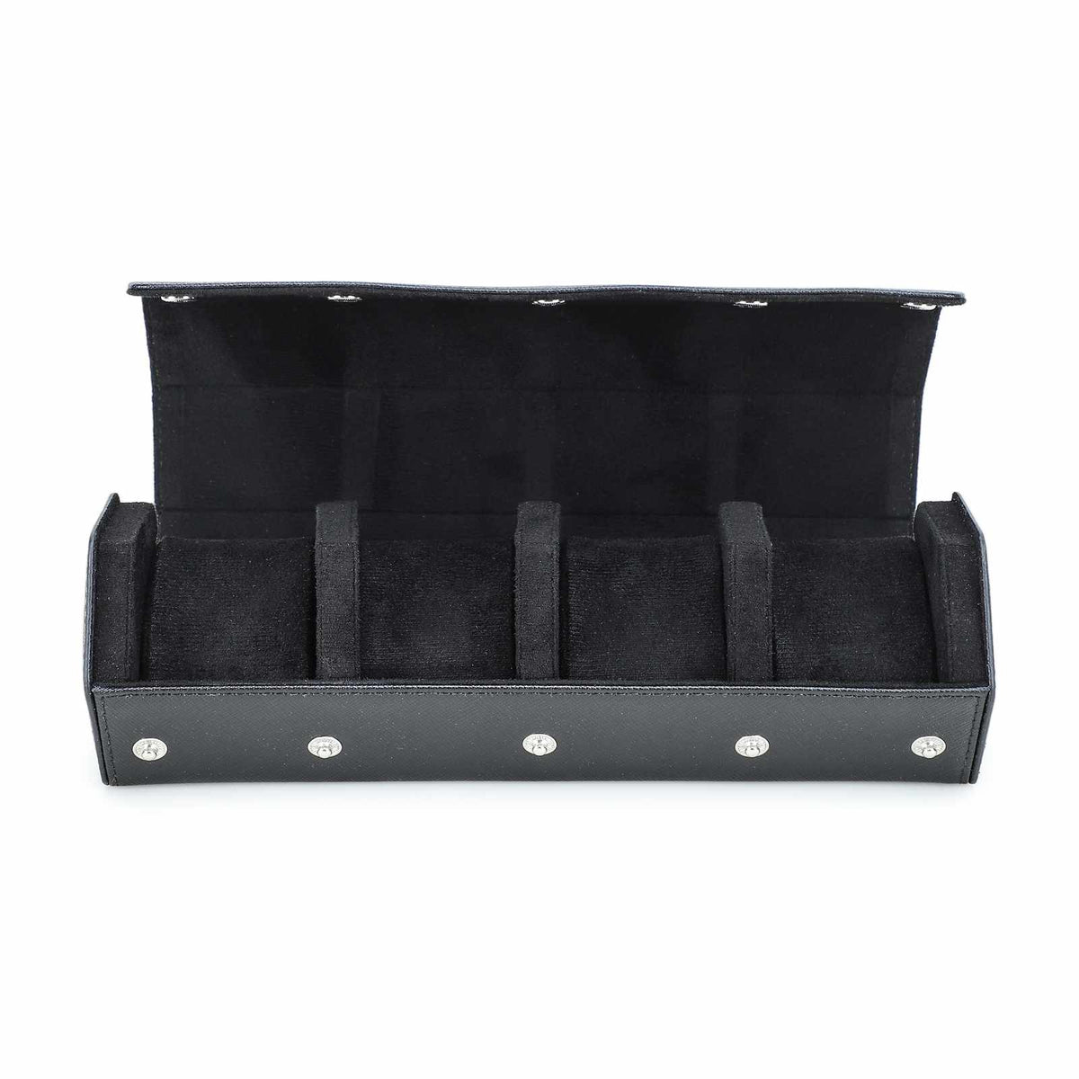 CONTACTS FAMILY 4 Watches Black Saffiano leather watch case - view 5