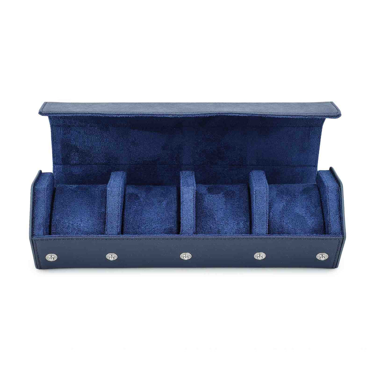 CONTACTS FAMILY 4 Watches Blue Saffiano leather watch case - view 5