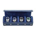 CONTACTS FAMILY 4 Watches Blue Saffiano leather watch case - view 8